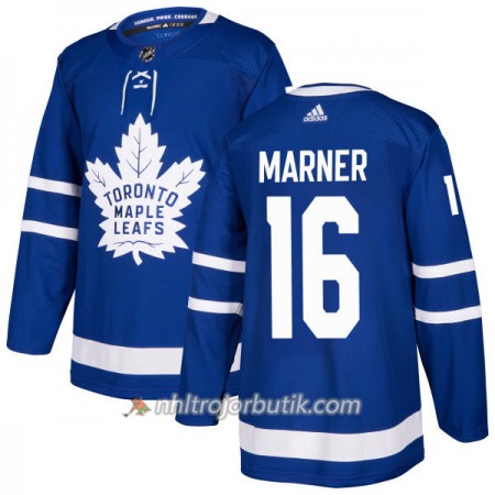 Män Ishockey Toronto Maple Leafs Tröja Mitchell Marner 16 Adidas 2017-2018 Blå Authentic
